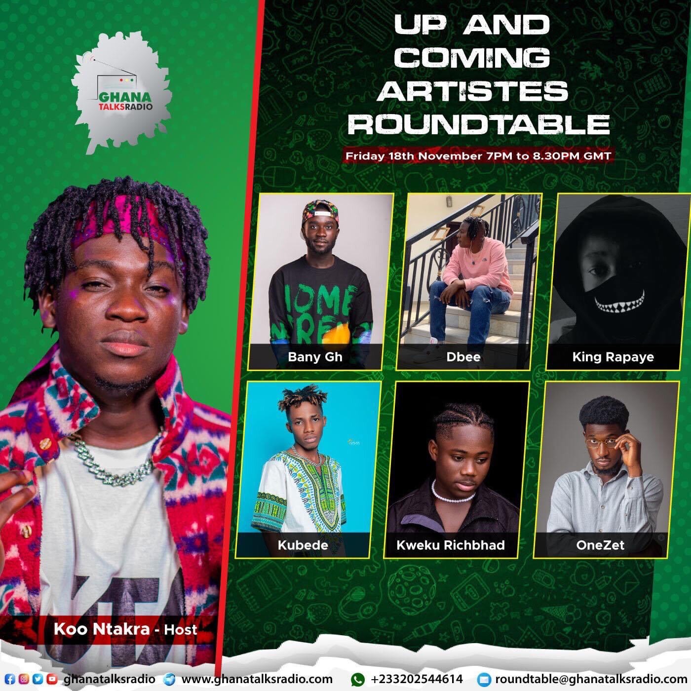 Up & Coming Artistes Roundtable
